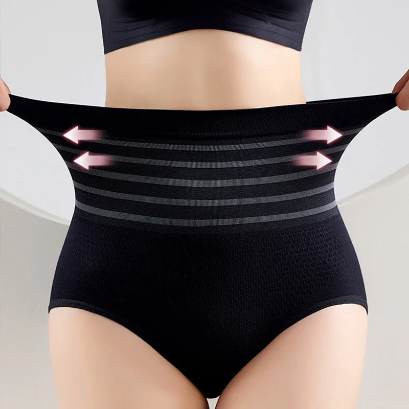 Women High Panties Seamless Belly Band Abdominal Compression Corset High Waist Shaping Panty Breathable Body Shaper Butt Lifter