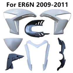 For ER6N 2009-2010-2011 Unpainted Bodywork ABS Injection Motorcycle Plastic Parts Fairing Components Pack Left and Right