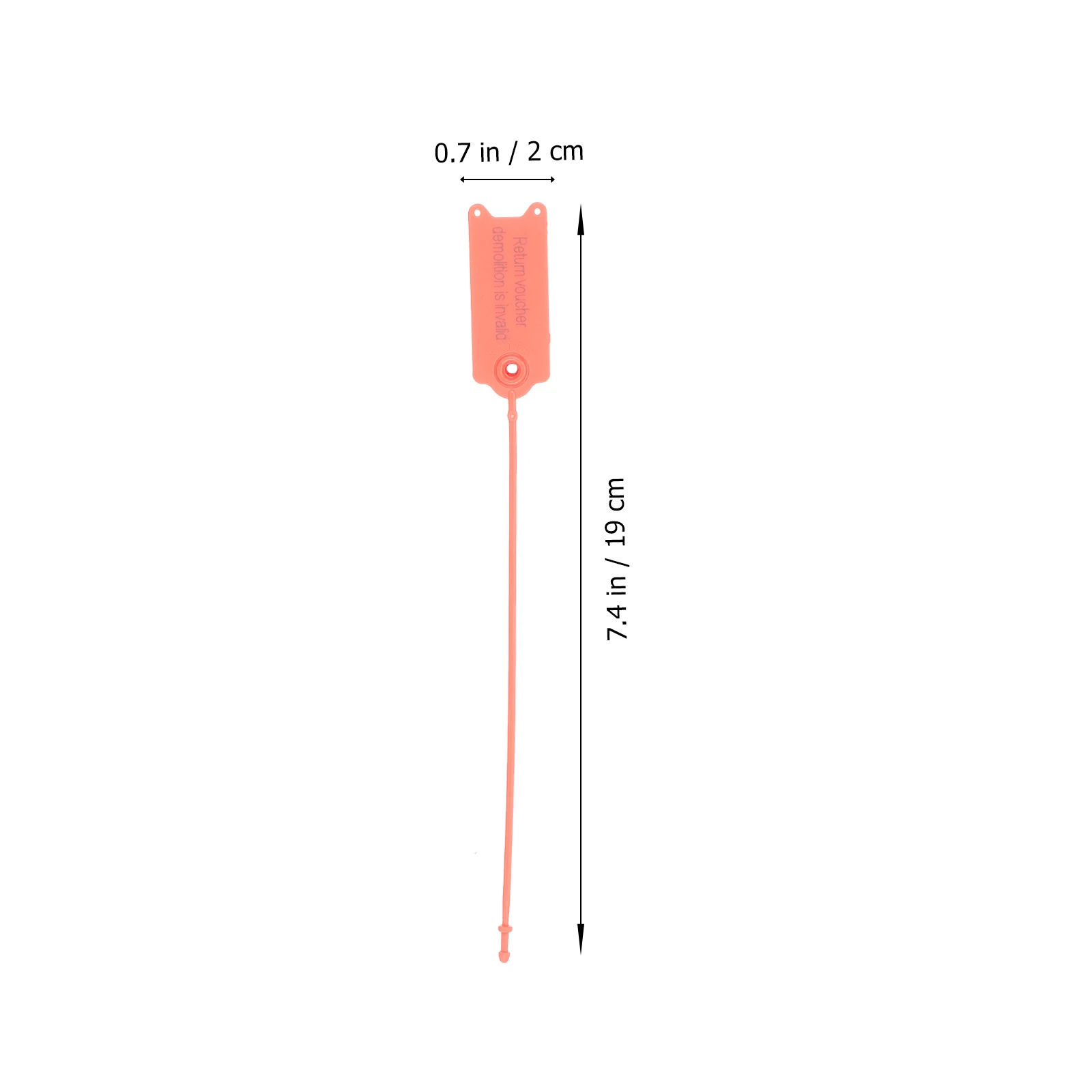 

100 Pcs Anti-counterfeiting Label Return Ties Plastic Tags Zip Zipper with Cable Labels