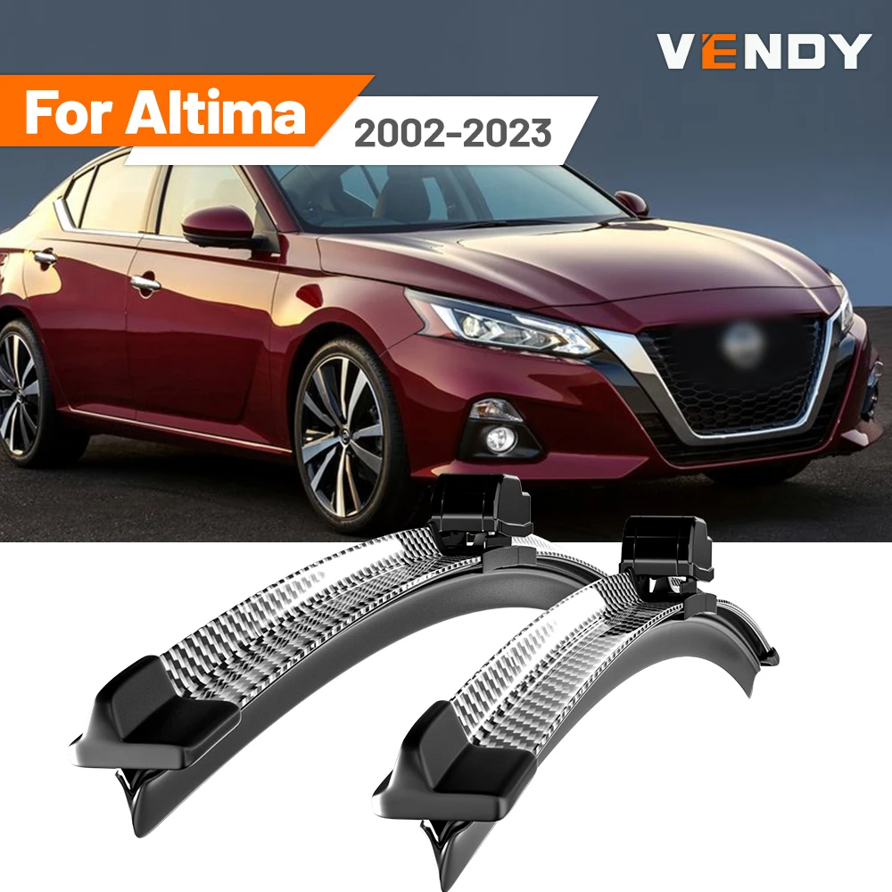

For Nissan Altima 2002-2023 2007 2008 2010 2011 2012 2013 2018 2019 2020 2pcs Front Windshield Wiper Blades Windscreen Wipers