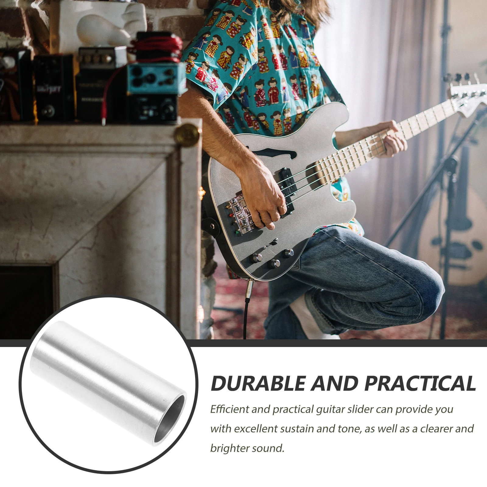 

Professional Electric Guitar Slide Bar Made of Stainless Steel for Enhanced Sustain and Clarity Ideal for Acoustic and Bass