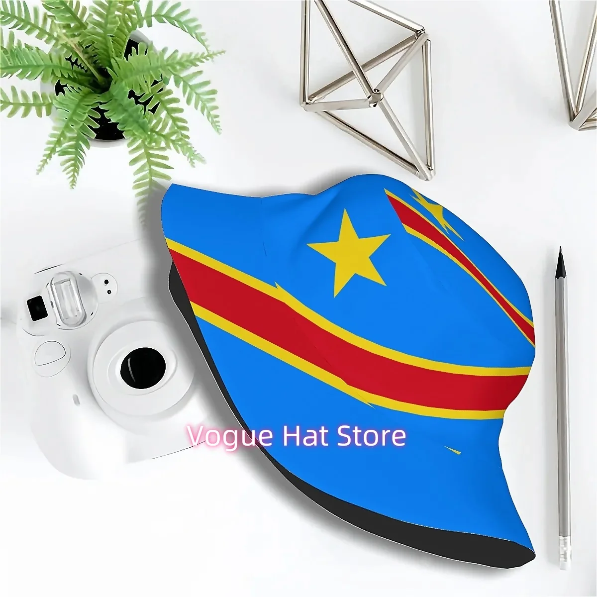 1pc Flag of the Democratic Republic of Congo, a Participant in the 2026   Pattern Bucket Hat, Suitable for Men, Women and Old, H