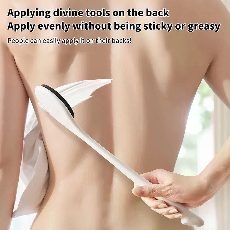 

Ointment Black Multi Function Lotion Sunscreen Applicator Long Handle Body Cleaner Shower Brush Free Sunscreen Back