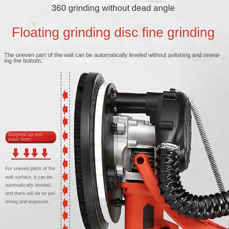 88442.2 متر/3.2 متر دريوال ساندر 1550 واط 220 فولت جدار تلميع طحن المزدوج مصباح ليد جدار المعجون آلة تلميع الجدار