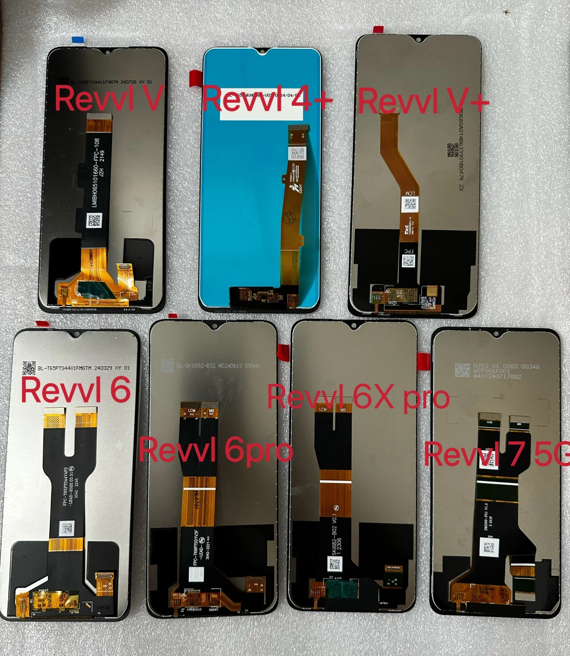 NEW LCD Pantalla for T-Mobile REVVL 7 PRO 4 V Plus V+ 5G 4G 6 6Pro 6XP 6X Pro 4+ LCD Digitizer Touch Screen Panel