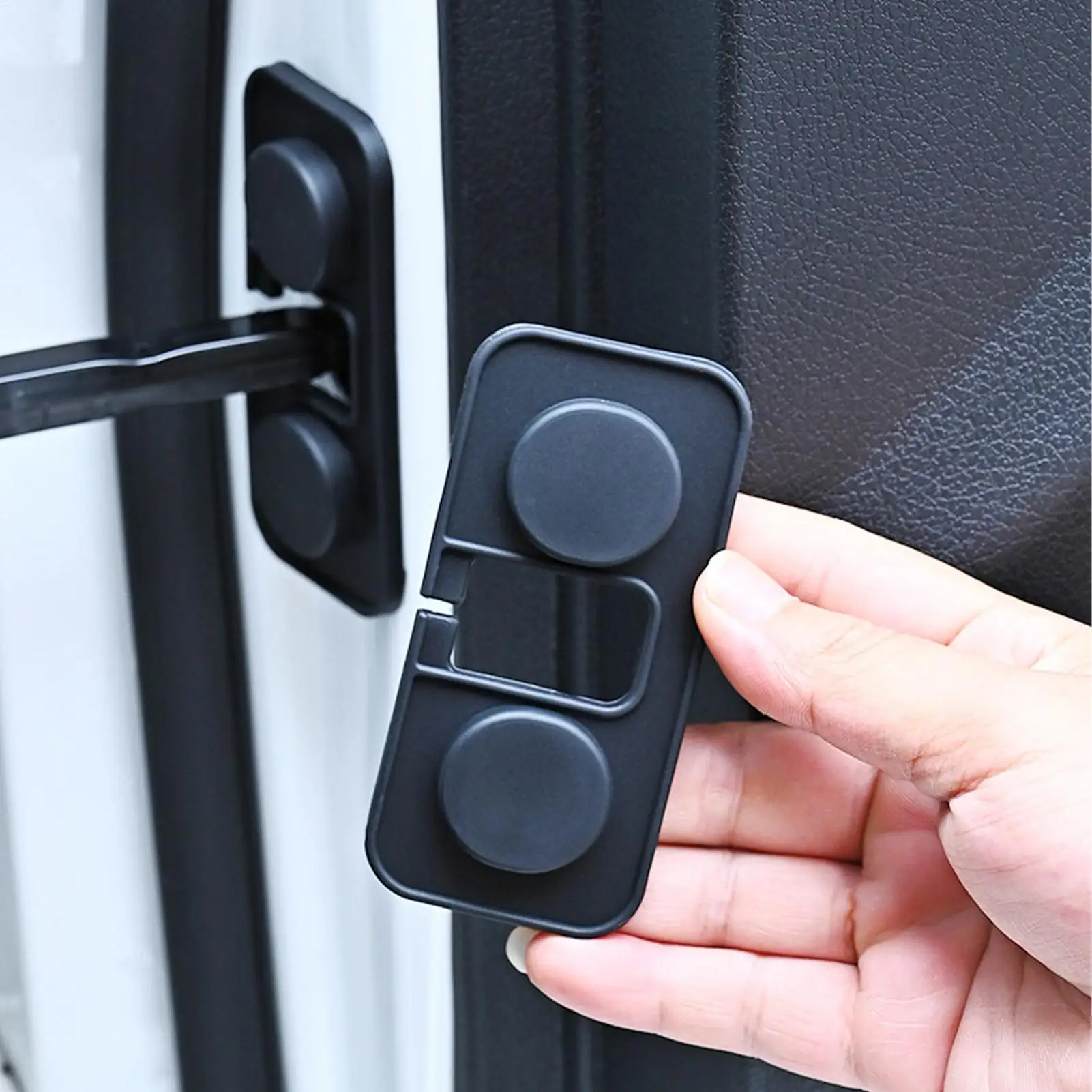 

Silicone Car Door Limiter Cover 4pcs Car Interior Door Screw Cover Automotive Door Limiter Protector For Drivers Trucks RVs