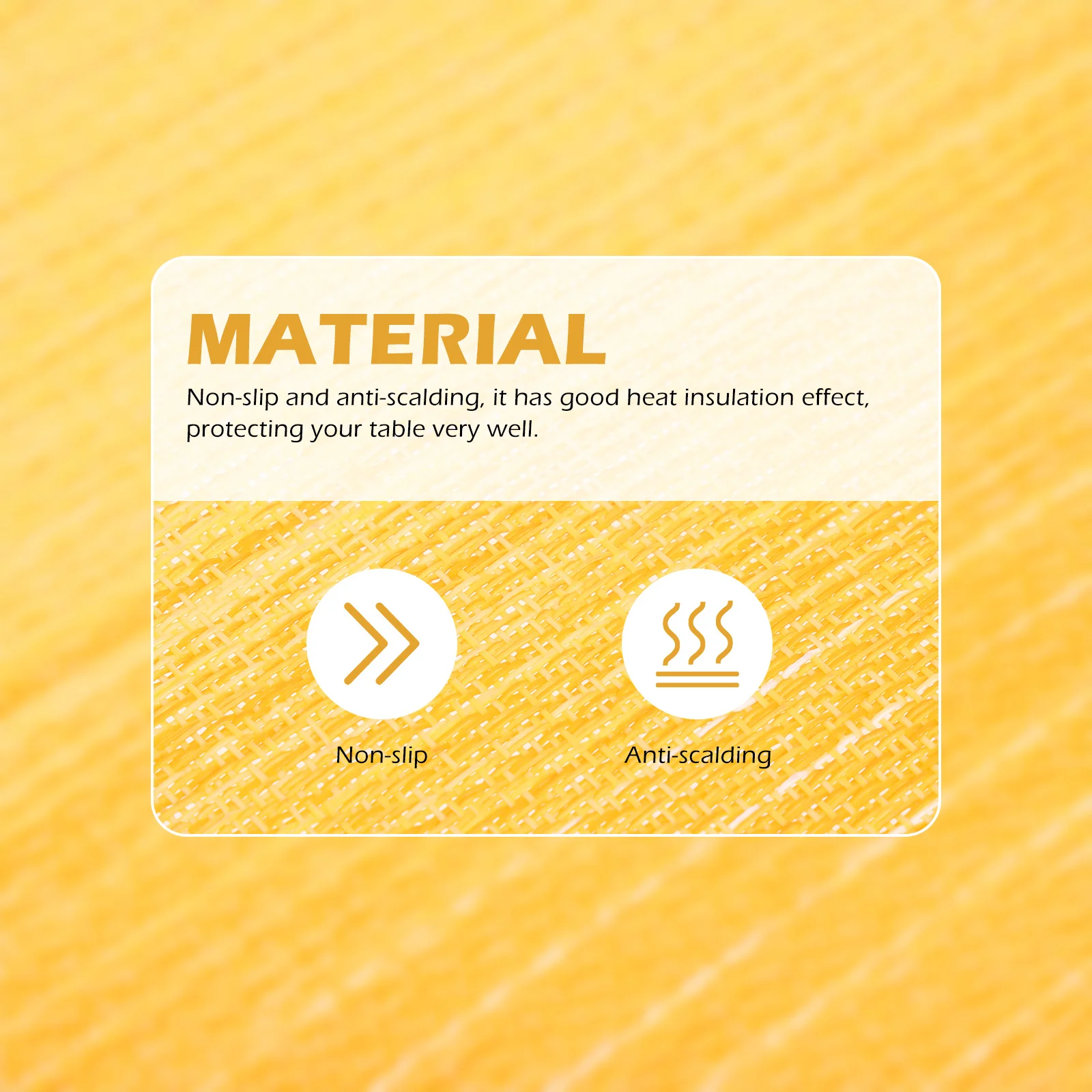 

6Pcs Striped Heat Insulation Place Mats Anti-Scald Table Mats Kitchen Dining Table Countertop Protection Reusable PVC