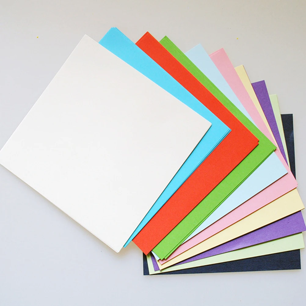 200Pcs Bright Origami Paper Safe Eco-Friendly Sheets for Kids Crafting Cutting Sticking Fun Educational Art Activities