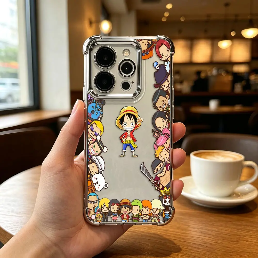 Logo Luffys One P-Piece Cover Clear Plating Phone Case For infinix HOT NOTE 70 60 50 50X 60I 40 40I 30 30I 10S PLUS Shell Funda