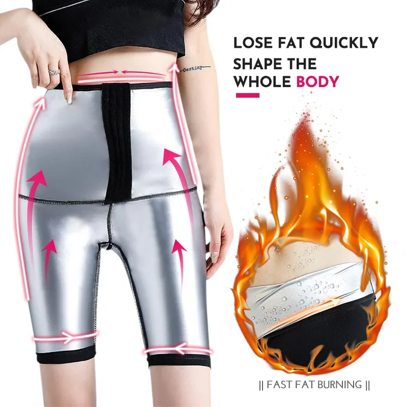 

New Sweat Sauna Pants Body Shaper Weight Loss Slimming Pants Women Waist Trainer Tummy Hot Thermo Sweat Leggings Fitness Workout