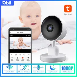 DBIT Baby Monitor 3MP Tuya Smart Wifi telecamere di videosorveglianza protezione di sicurezza per neonati visione notturna Audio bidirezionale