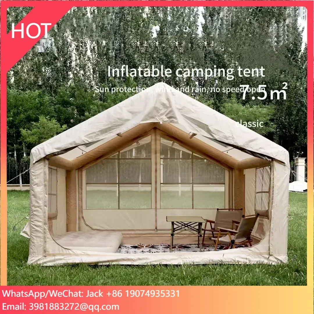 All-Season Outdoor Inflatable Tent With Waterproof Oxford PVC Mesh Fabric Rainproof For Camping And Party Use