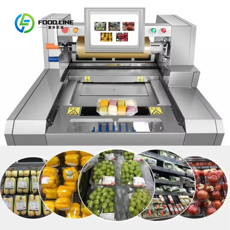 

Cling Film Packaging Machine Food Wrap Equipment for Fresh Food Supermarket Display and Storage