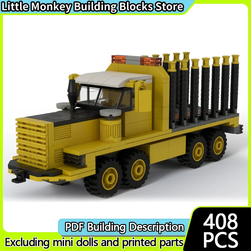 

Конструктор City Car Model MOC: Классический городской лесной транспорт, модульная технология, детские праздничные подарки, набор для сборки