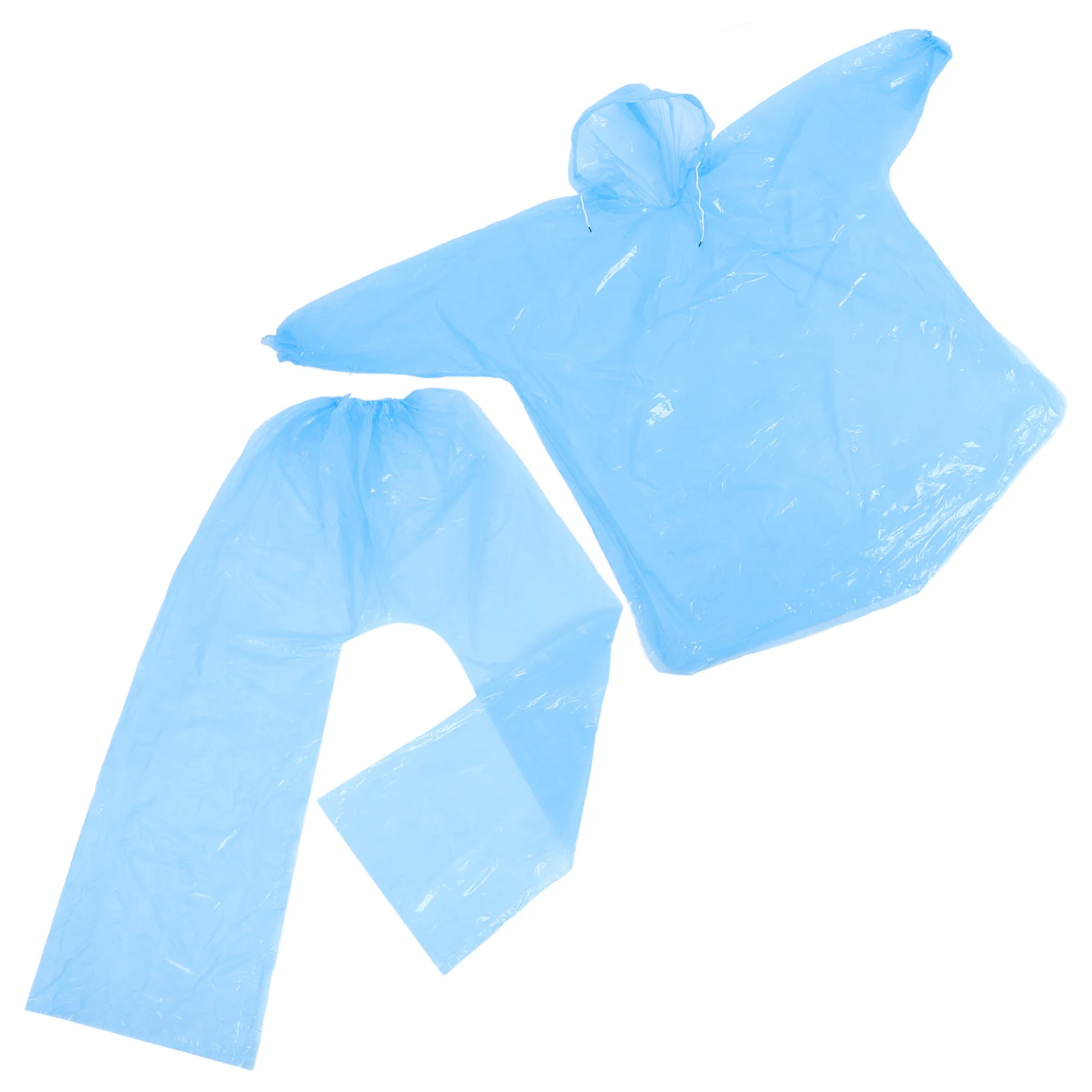 1 مجموعة المتاح قطعتين معطف واق من المطر الكبار يندبروف مقنعين معطف واقي من المطر للجنسين البلاستيك معاطف هوديي للرياضة التنزه Cyclin