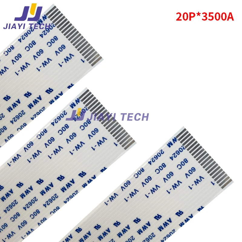 1Pcs 20 Pins Mainboard Cable Long Data Cable for Crystaljet Infiniti ForAllwin Inkjet Printer FFC Flat Data Cable 1.25x20x3500mm