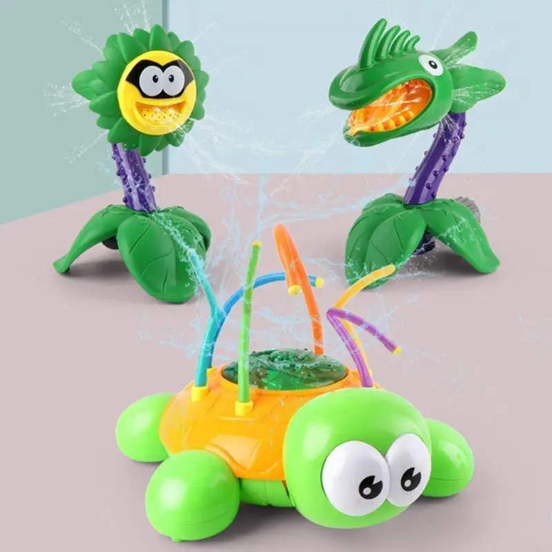 C63C Children's Bath Water Shower Swing Outdoor Entertainment Sprinklers Rotating Turtles Sprinklers