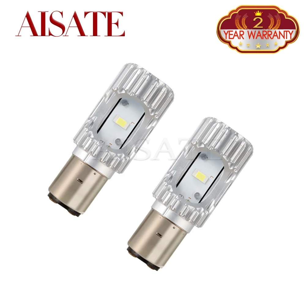 2PCS BA20D Bulbs Wh…