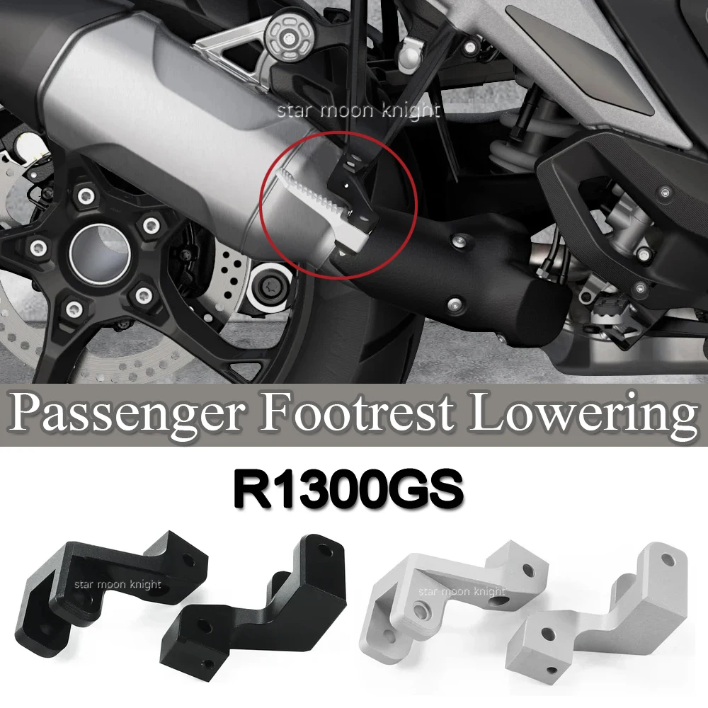 

R 1300 GS Motorcycle Passenger Footrest Lowering For BMW R1300 GS Accessories R 1300GS Footpeg Lowering Kits Foot Peg Relocation