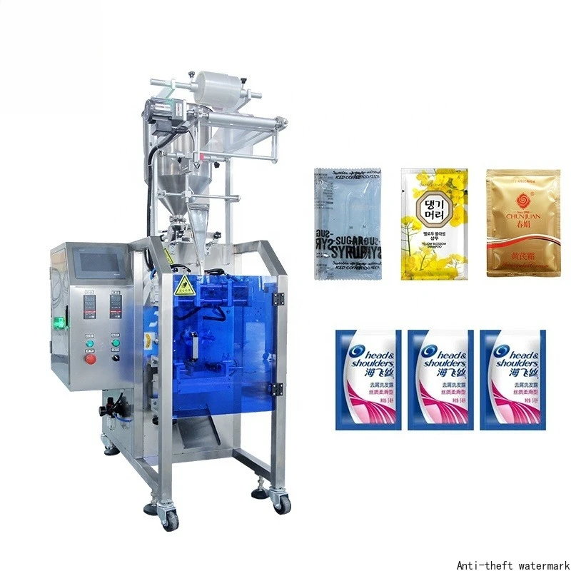 2026 Hot Selling4-Side Seal Cream Shampoo Sachet Sample Fill and Seal Packing Machine