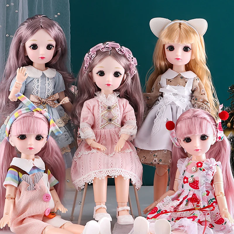 30cm Princess Doll ( Option B) or Dress Up Clothes ( Option A) Accessorie 1/6 Bjd Doll Children\'s Birthday Gift Toys for Girls