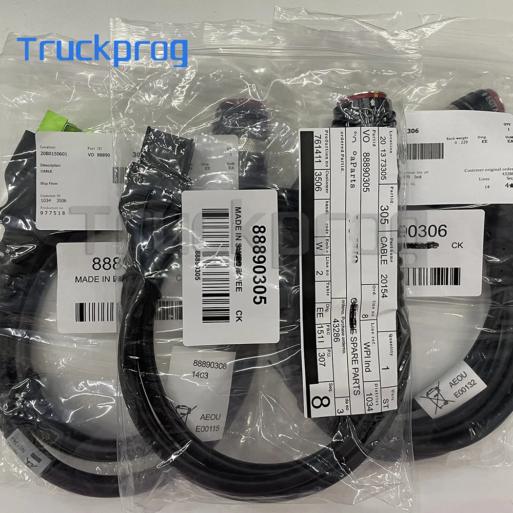 

16 Pin OBD+USB+8 Pin FCI Cables for 888900300 Vocom Vocom II for Renault /UD/MACK Excavator Truck Bus Diagnostic Tool