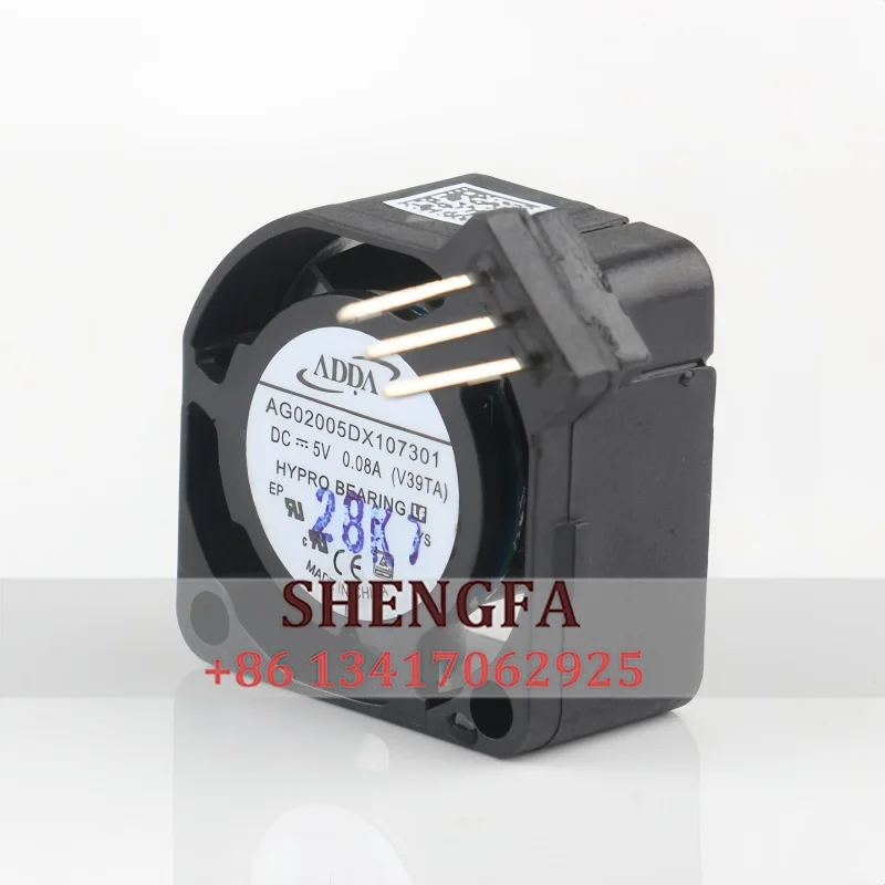 AG02005DX107301 Micro silent 2010 5V 0.08A welded 2CM car light cooling fan 20*20*10mm
