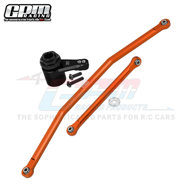 GPM Alloy Front Steering Tie Rods+Alloy 7075 Servo Horn For AXIAL 1/10 RBX10