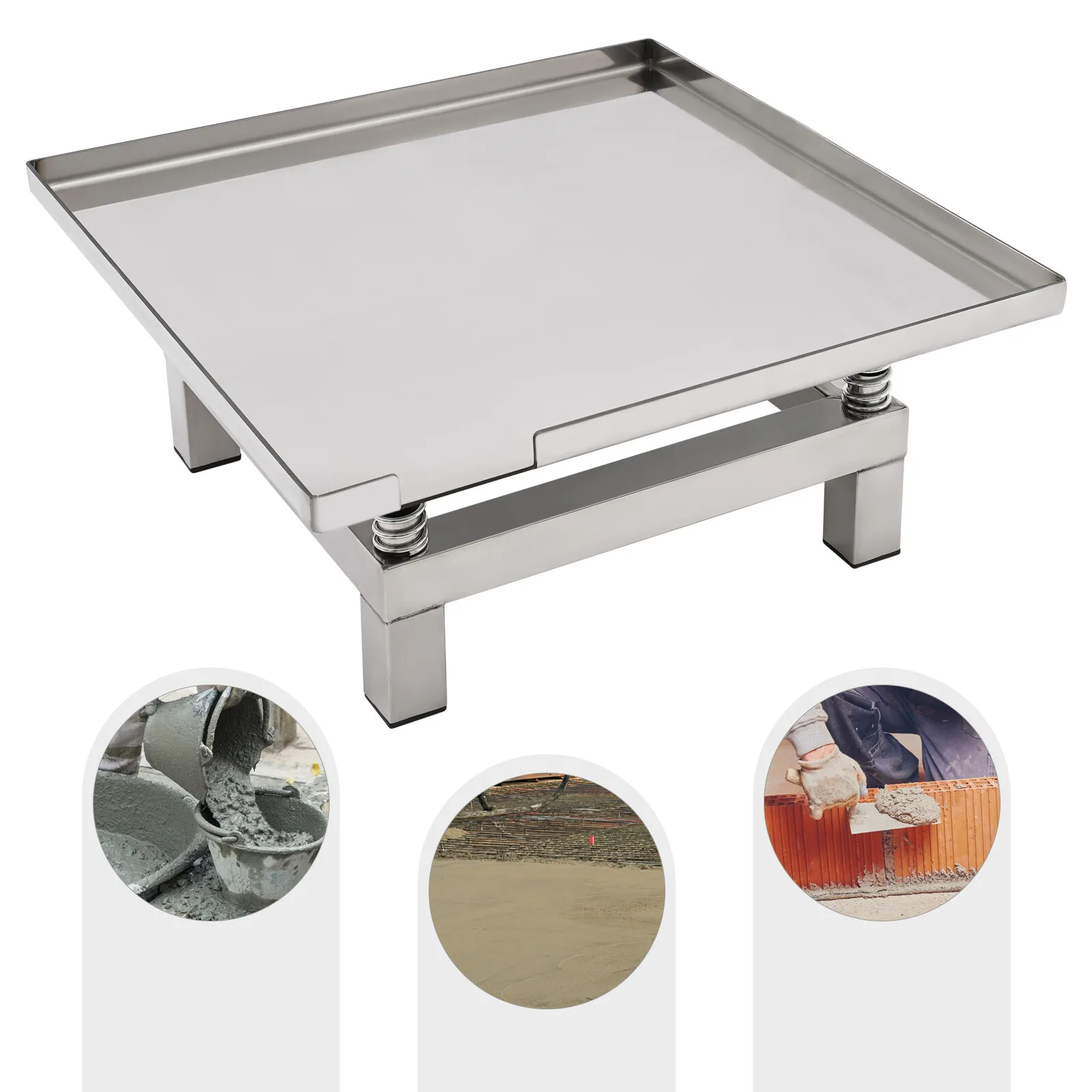 Небольшой вибрационный стол для бетона, 120 Вт, 19,69*19,69*8,66 дюйма, вибрационный испытательный стенд, компакторная платформа, 3000 об/мин