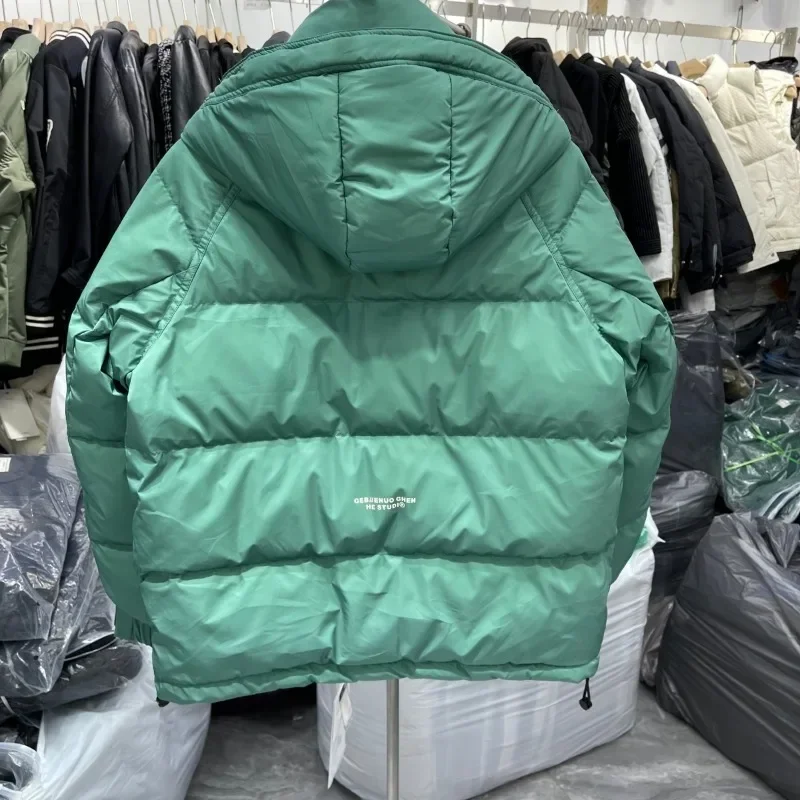 New Men Down Jacket Winter Coat Short Loose Leisure Parkas Thicken Warm Fashion Outwear Hooded Handsome Overcoat