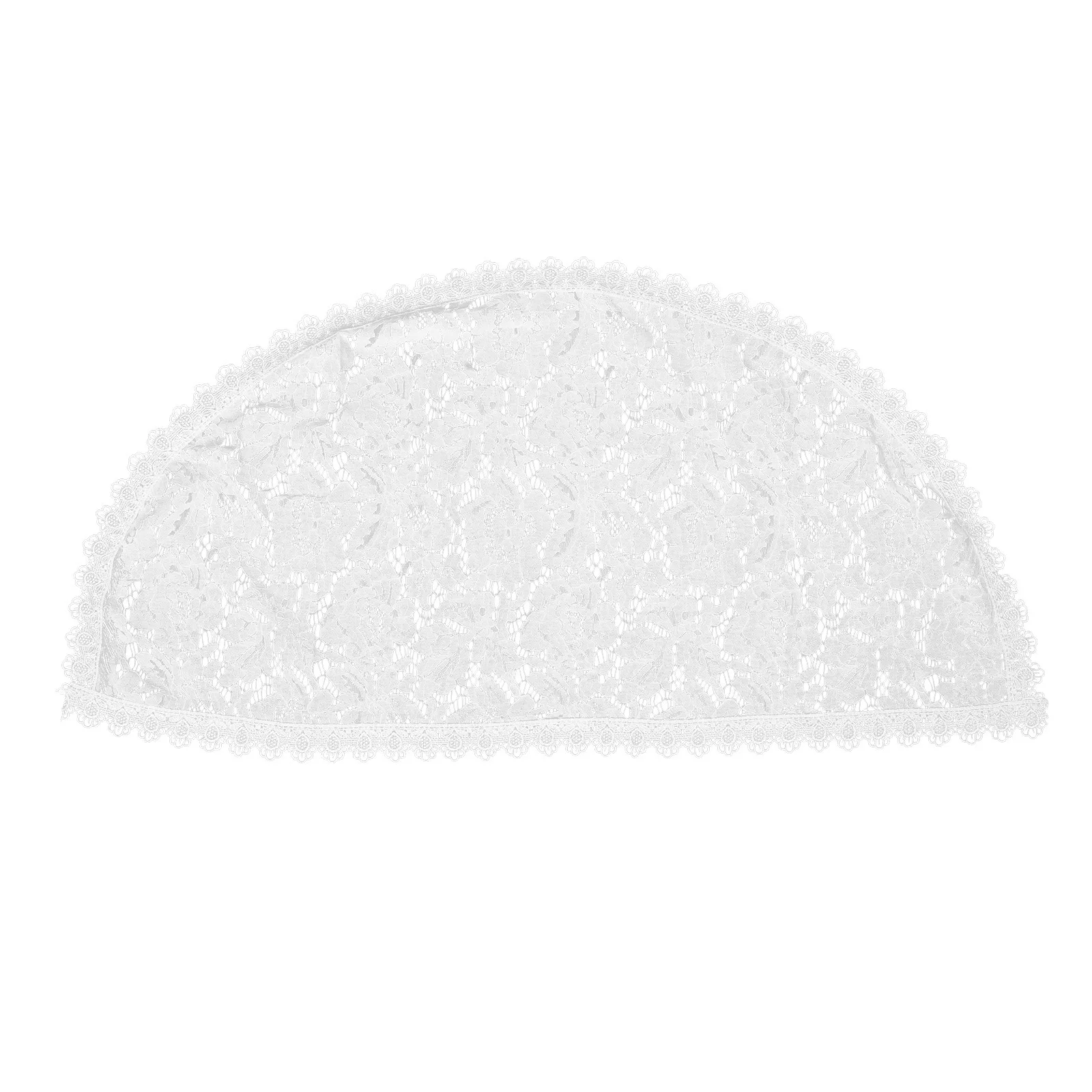 

White Bridal Veil Lace Design Wedding Accessory Comfortable Material Bridal Accessories for Special Occasions Elegant Headwear