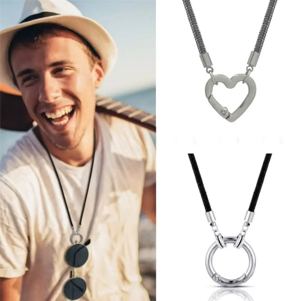 

New Portable Eyeglasses Rope Hanging Alloy Glasses Holder Anti-lost Sunglasses Retainer Unisex