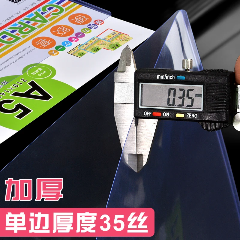 Pochette de Protection Transparente en PVC pour Cartes Postales, Étui de Rangement Rigide pour Album, Format A3/4/5, B4/5, 10/20 Pièces