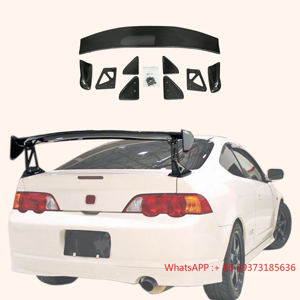 For Honda 02-06 Integra DC5 Acura RSX MU Style GT Spoiler Carbon Fiber Trunk Body Part