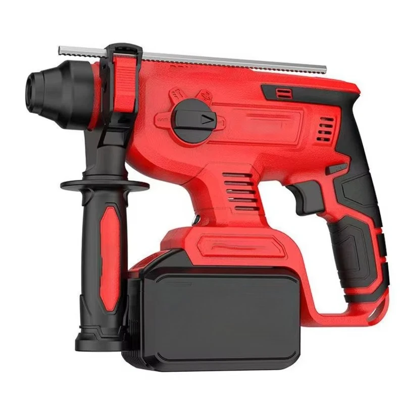Multifunctional Lithium Electric Hammer Lightweight Handheld Brushless Impact Drill Variable Speed Hammer Drill Tool