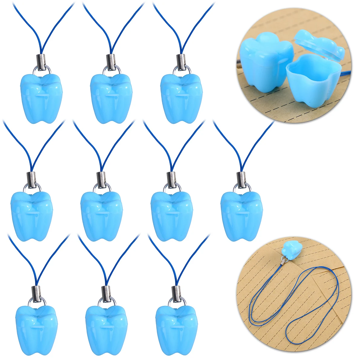 10 قطع من صندوق تخزين تذكار لأسنان الطفل، منظم لأسنان الحليب، هدية مثالية لعيد الميلاد وعيد الميلاد وعيد الميلاد والعام الجديد