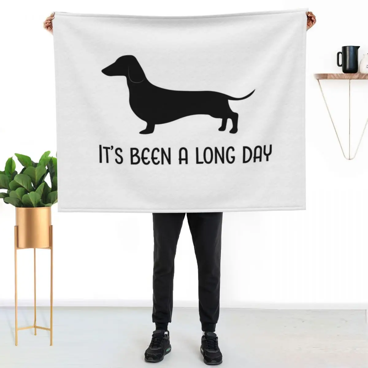 It's Been a Long Day - Sausage Dog Throw Blanket bed plaid Fashion Sofas Luxury Designer Sleeping Bag anime Loose Blankets
