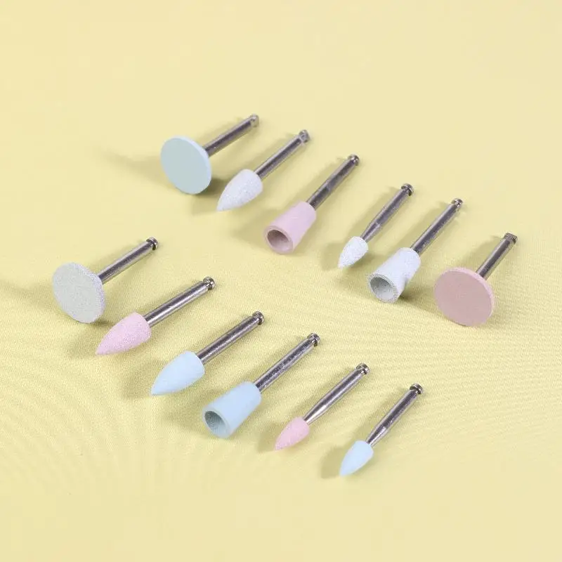 New·12Pcs Silicone Polishing Kit RA 2.35mm For Polishing Resin Porcelain Composites With Low-Speed Handpiece Laboratory Tool view 2