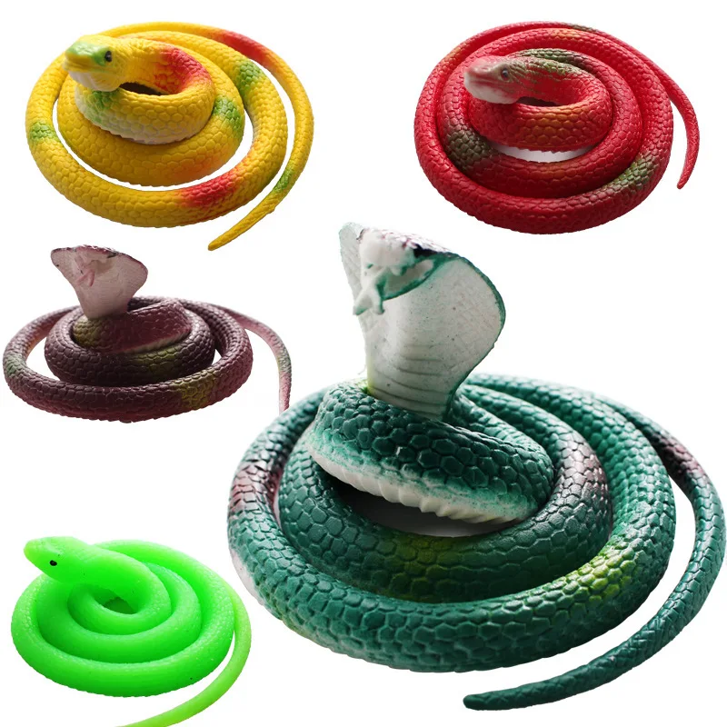 strange whol person toy creative environmental simulation snake spoof soft glue snake fake snake toy wholesale halloween horror