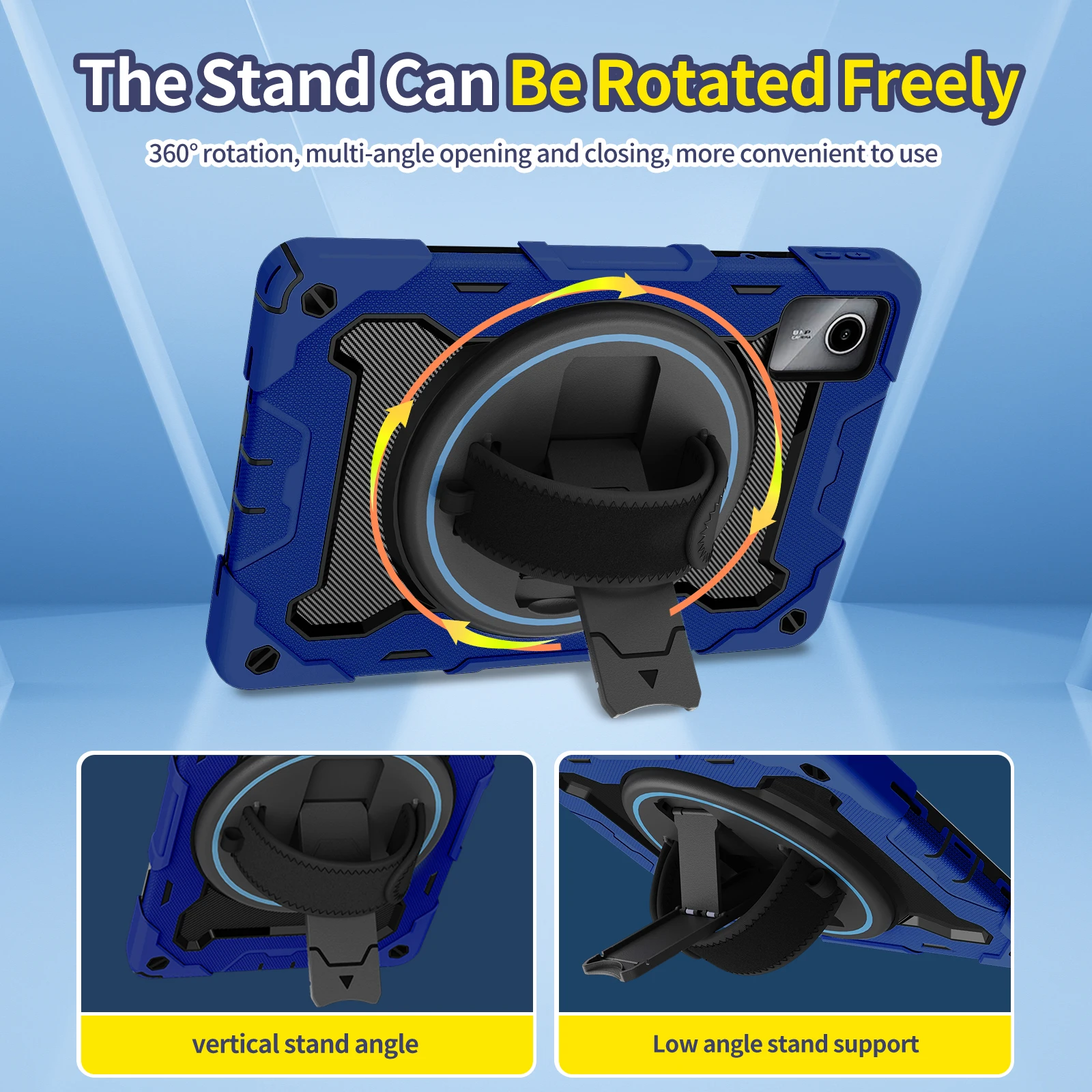 حافظة متينة دوارة بحزام يد ، 3 طبقات ، غطاء لينوفو أوكسباد ، علامة التبويب M11 ، حماية ، في ، ، من من من من من #2