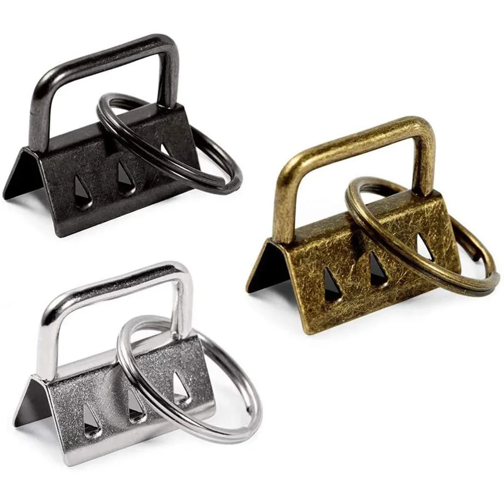 JOHardware-quincaillerie pour clés, 30 pièces de bracelet, ébauches de lanière, pendentif fermoir à pince pour bracelets de sac et artisanat à la main