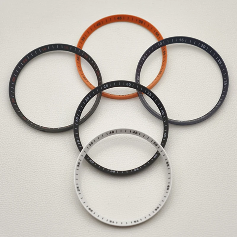 

Watch Chapter Rings For SKX007 SKX009 SRPD Watch Case 30.5mm Plastic Inner Ring NH35 NH36 Movement Men's Watch Refit Parts