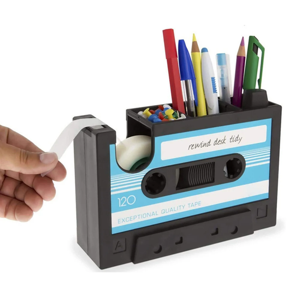 ABS Innovative Tape Design Pen Holder - Perfect Addition To Your Office Or Classroom Pencil Holder For Desk Paintbrushes