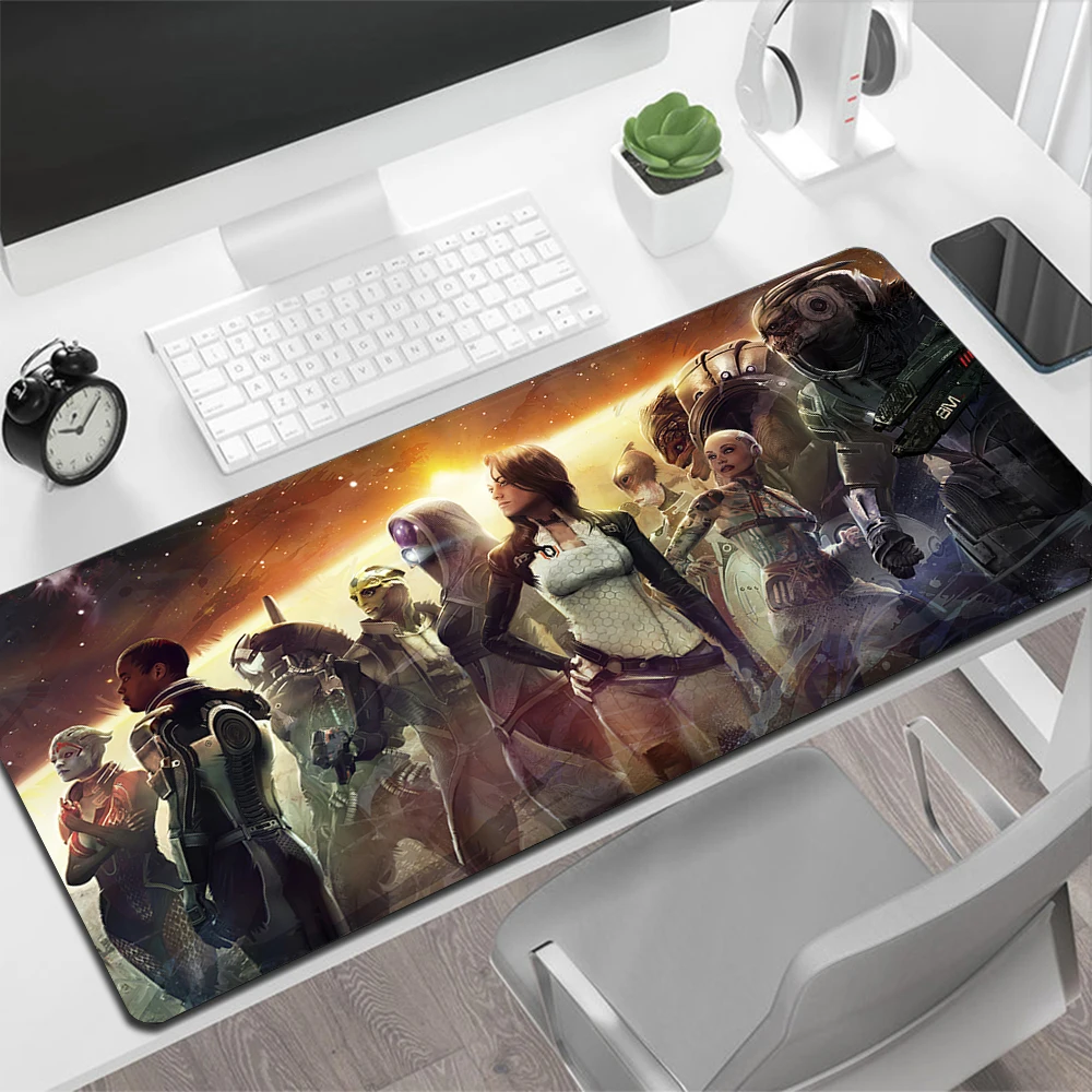 Mass Effect Gaming Tapis De Souris Grand Tapis De Souris PC Gamer Ordinateur Tapis de Souris Grand Tapis De Souris XXL Tapis de Bureau De Clavier Tapis de Souris Tampon