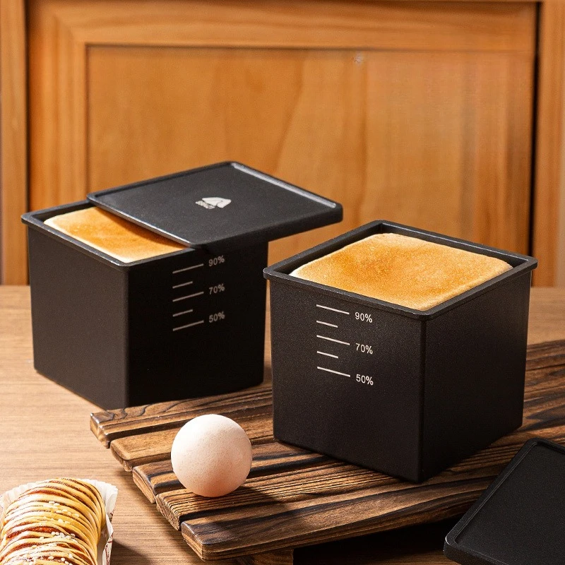 

Water Cube Low Sugar Toast Mold - 250g Non-Stick Bread Baking Box, Oven Safe Square Loaf Pan for Healthy Homemade Bread