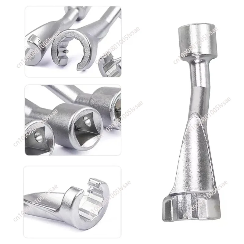 3-Piece Open YouTube Wrench Open Wrench Diesel Injector Open Wrench 14-17-19 mm