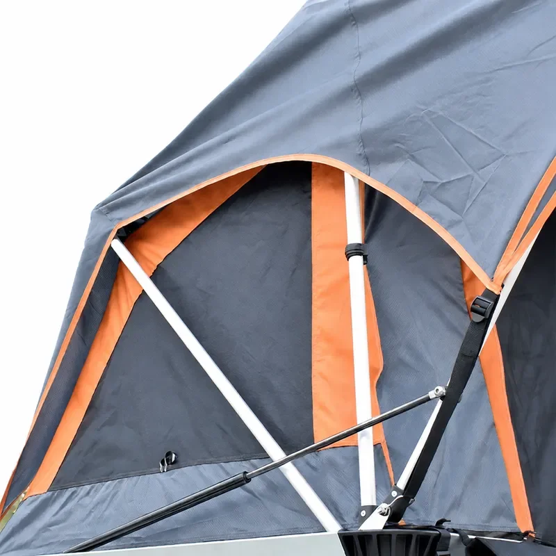 Soft Top Car Roof Tent 3-4 Person Automatic Quick Opening Aluminum Alloy Foldable Camping Equipment for Outdoor Travel