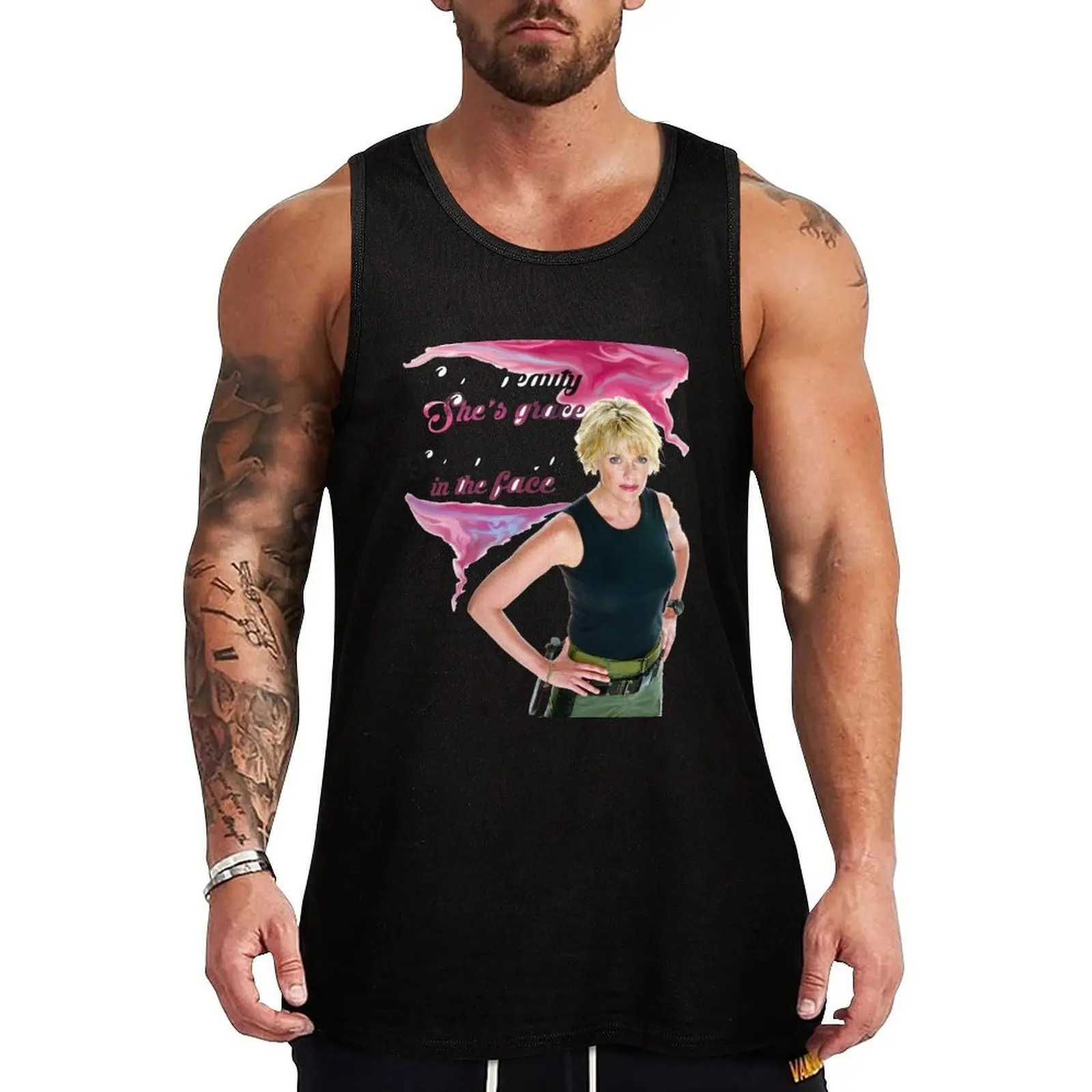 She's Beauty, She's Grace Tank Top Plain Basic Tank Top Cotton Soft Sleeveless Tee
