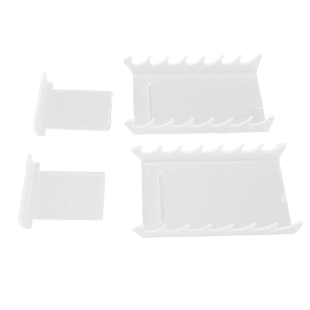 Easy Clean Acrylic Makeup Brush Holder Multi-hole Aesthetic Drying Rack Sturdy Transparent Display Rack Exhibition Display