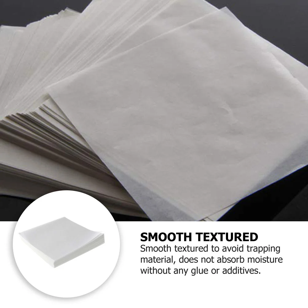 500 Sheets Weighing Paper Non-Stick Glossy Laboratory for Balance Samples Transfer White Nitrogen Free